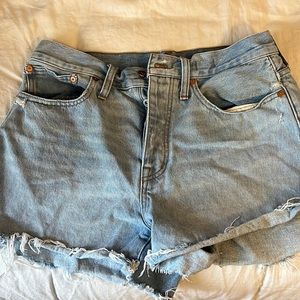 Madewell denim shorts curvy relaxed fit size 26